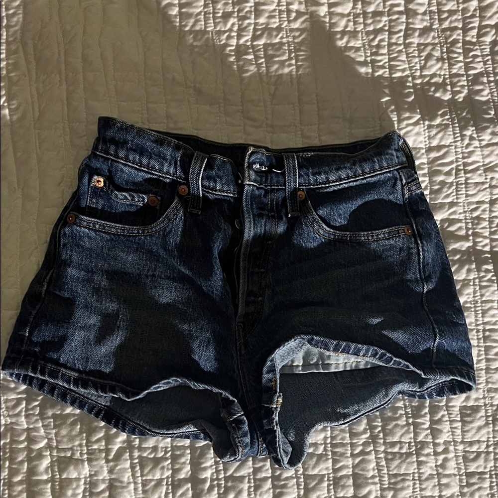 Levi's Dark Blue Jean Shorts